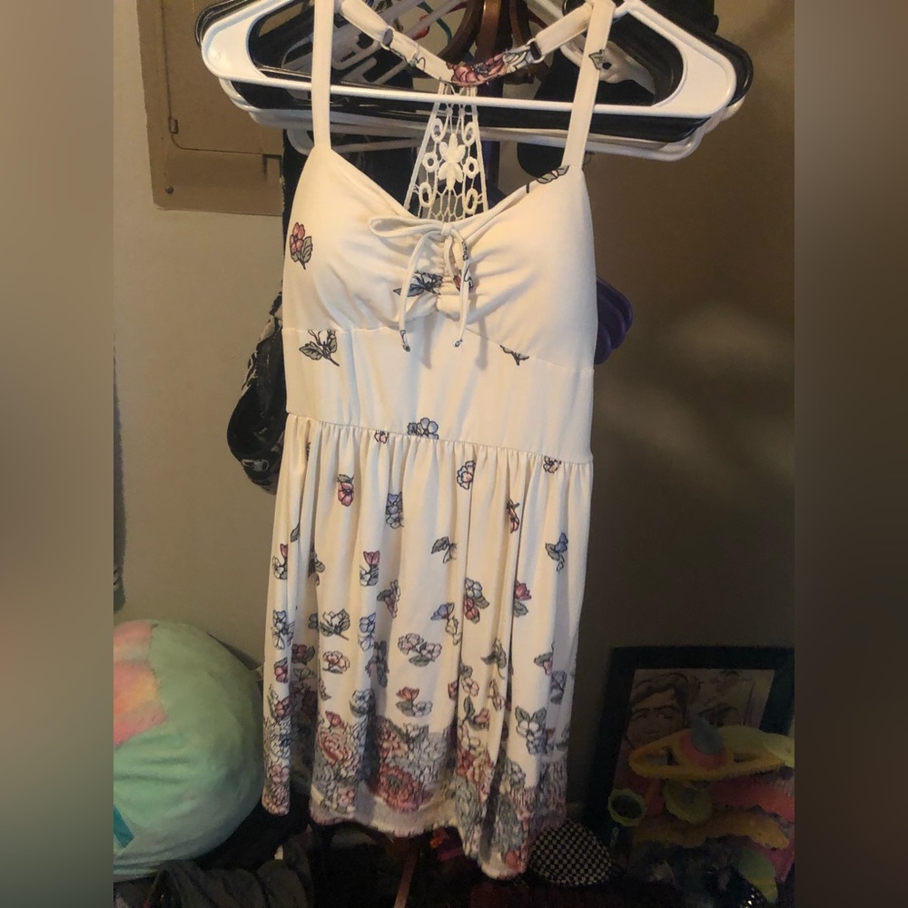 Cute white flower dress